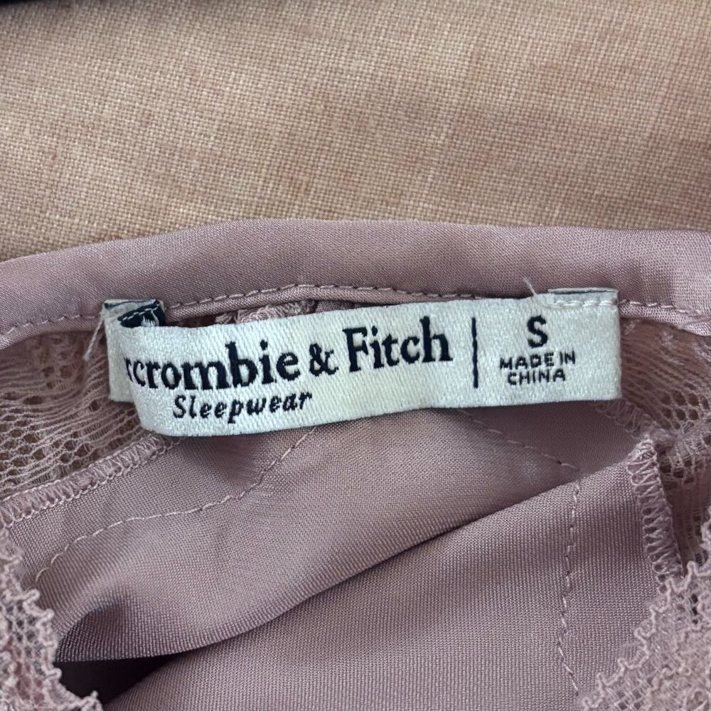NWOT Abercrombie & Fitch Sheer/Lace Matching Sleep Set, Pink, Size Small - Picture 7 of 7